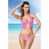bikini roze franjes