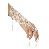 Hand sieraad kant wit