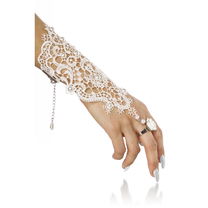 Hand sieraad kant wit