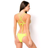 Triangelbikini brazilie geel
