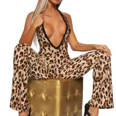 Jumpsuit luipaardprint