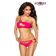 Gogo bikini sexy uitsparing roze