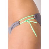 Triangelbikini grijs neon groen