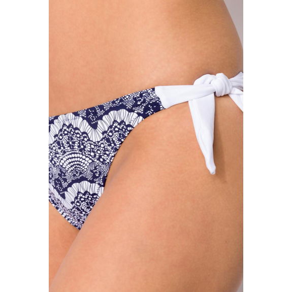 bikini wit kantpatroon