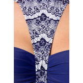 bikini blauw kantpatroon