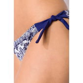 bikini blauw kantpatroon