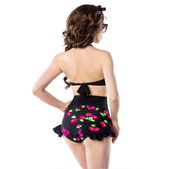 Vintage bikini met kersenpatroon