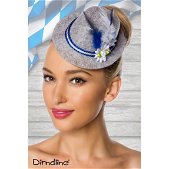 Dirndline mini hoed blauw