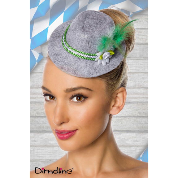 Dirndline mini hoed groen