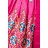 Premium Dirndl jurk roze/ blauw bloem