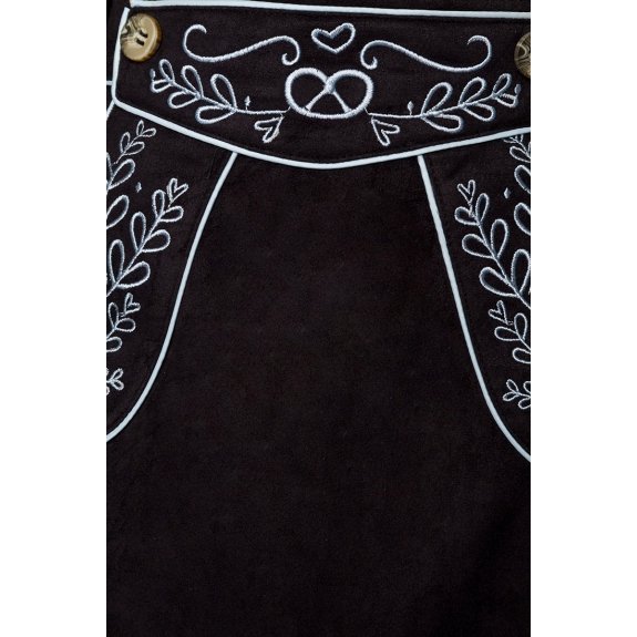 Traditionele rok met borduurwerk zwart