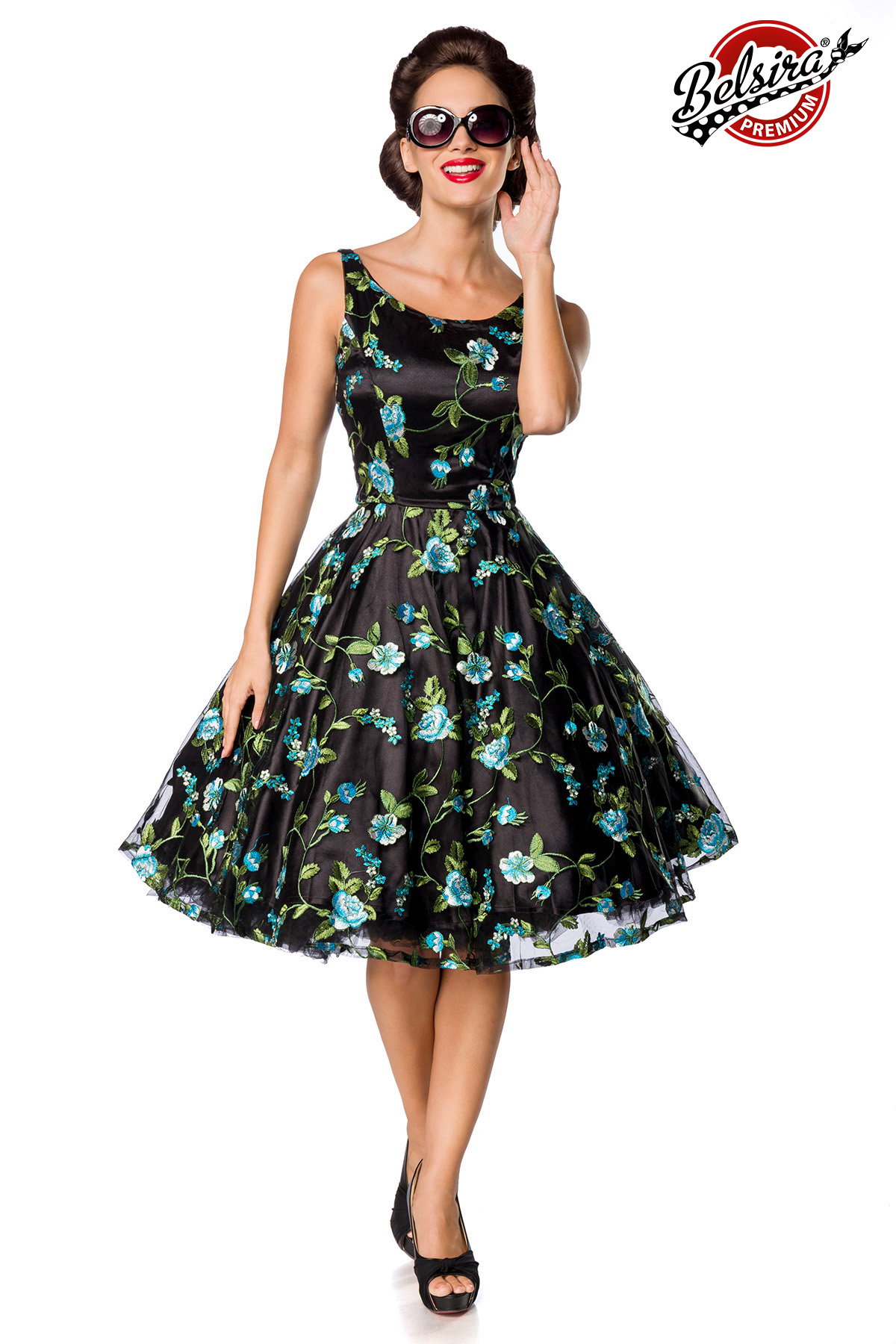 Retro bloemenjurk