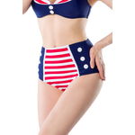 Vintage bikinibroekje sailor blauw/rood Vintage bikinibroekje sailor blauw/rood