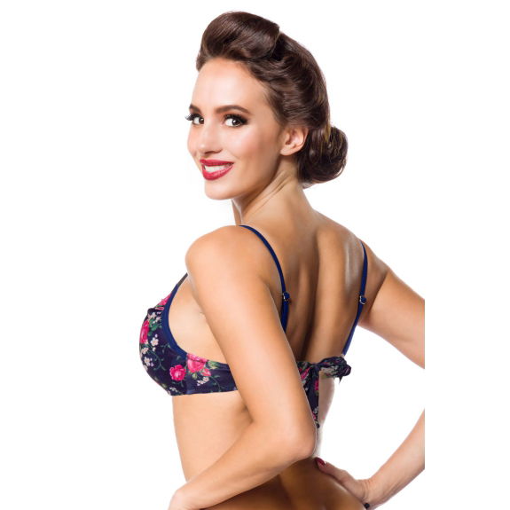 Bikini Top Bloem blauw