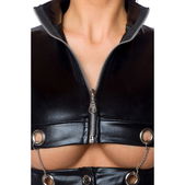 Wetlook set met rok