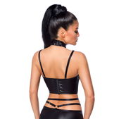 Wetlook set met rok